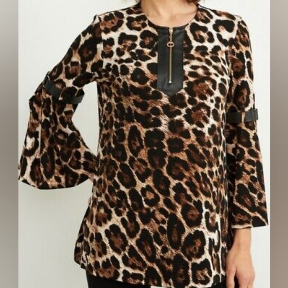 Joseph Ribkoff Leopard Print Tunic Top 14